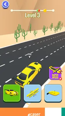 Shape Shift Car Transform Race android App screenshot 9