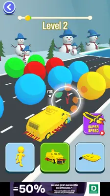 Shape Shift Car Transform Race android App screenshot 2